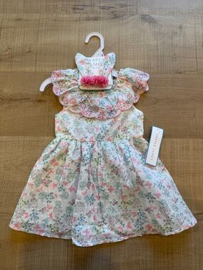 NWT Draper James Girls Floral Dress with Headband